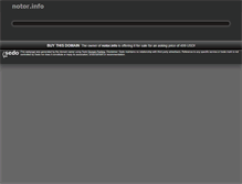 Tablet Screenshot of notor.info